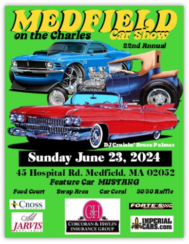 Medfield Auto Show, June 23, 2024